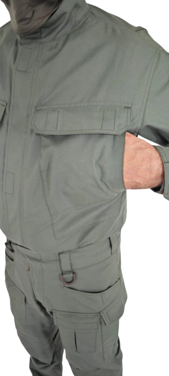 Bluza trudnopalna - kieszeń główna piersiowa - wejście z boku
