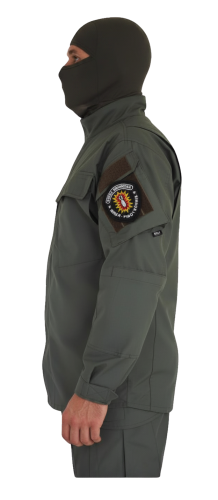 Bluza trudnopalna - lewy bok z emblematem SG