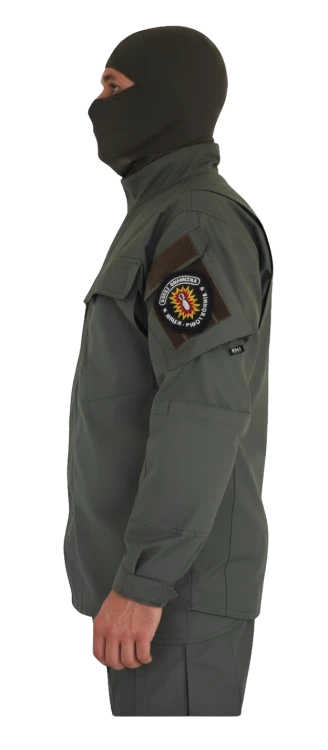 Bluza trudnopalna - lewy bok z emblematem SG