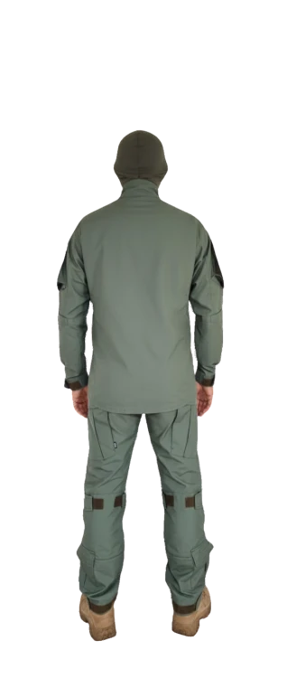 Kombinezon trudnopalny dwuczęściowy - widok z tyłu - całość (BLUZA i SPODNIE).png