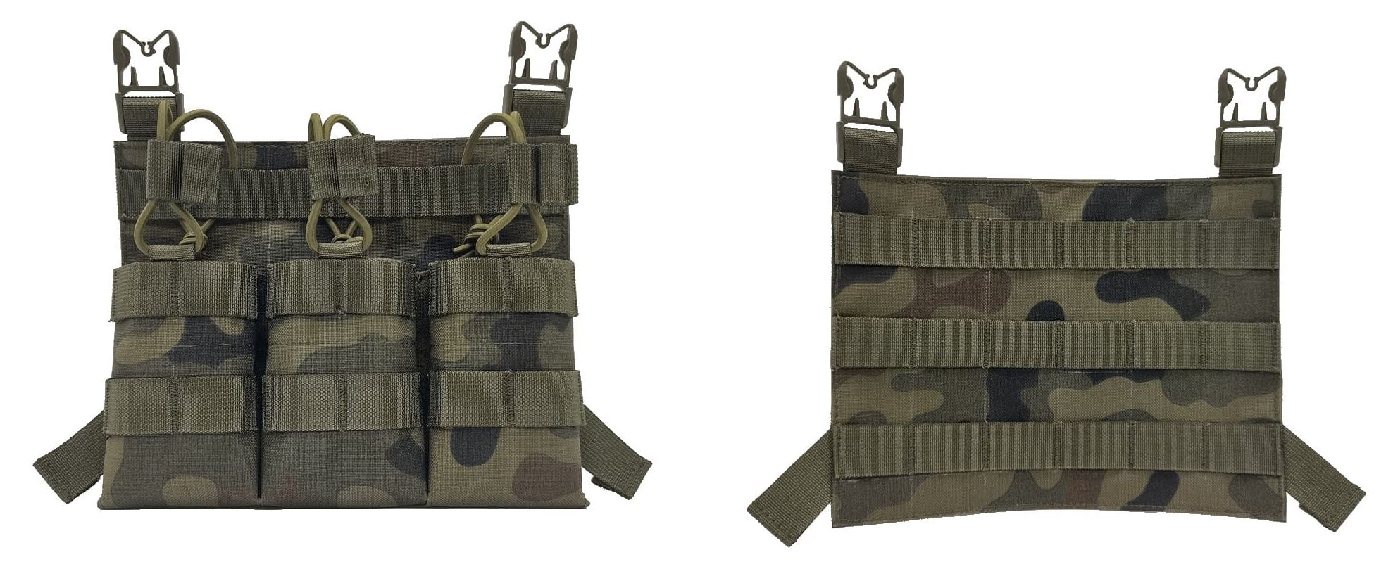 wymienne panele przednie - na 3 magazynki M4 AR HK416 Beryl oraz panel molle