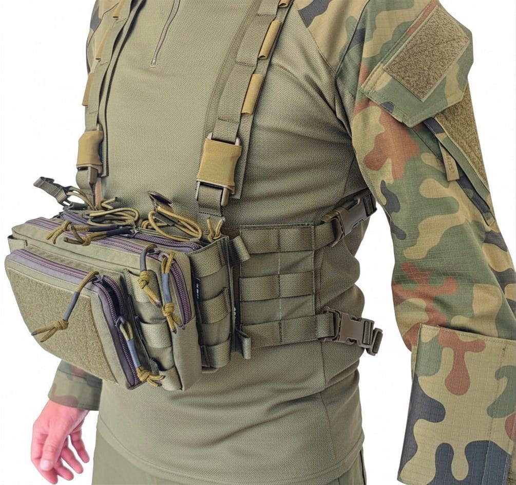 CHEST RIG RECON - kompletny zestaw 9-elementowy wraz szelkami